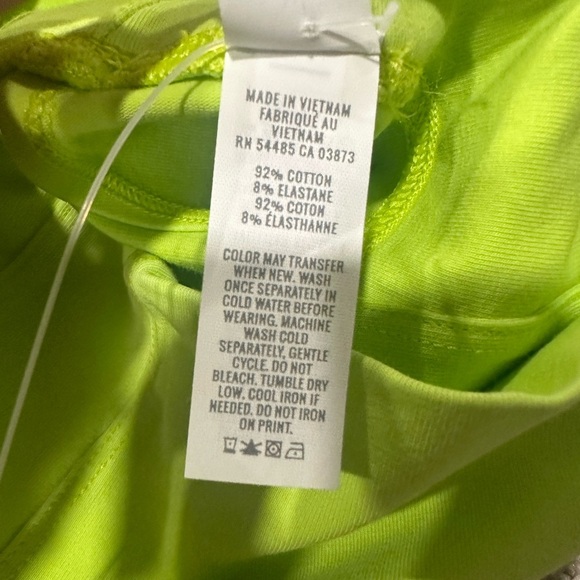 NWT Aerie Shortie Original Short Court Hi Rise Biker Shorts Neon Green XS - Picture 6 of 6